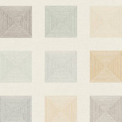 Muster grafische Tapete in Pastelltönen im Boho Stil von heineking24